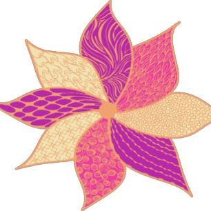 Name der glücklichen Blume Aufkleber