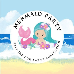 Mermaid Pink Lila Geburtstagsparty Einladung