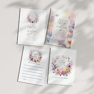 Baby in Bloom Elegant Floral Dankeskarte