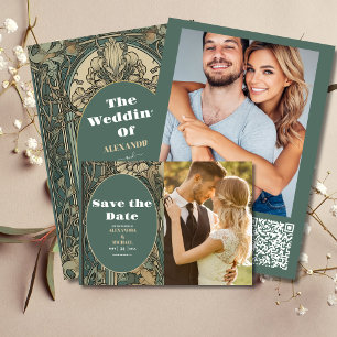 Vintage Blumenhochzeit Flyer