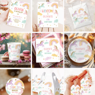 Unicorn Magical Rainbow Celebration Girl Birthday Geschenkschachtel