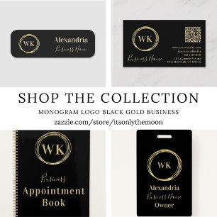 Name des benutzerdefinierten Monogram Black Gold E Ausweis
