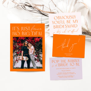 Minimaler Lila- und Orangendetails Kartenkennzeich Begleitkarte