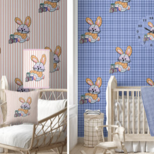 Personalisiert Blue Kariertes Kinderzimmer Kunst,  Tasse