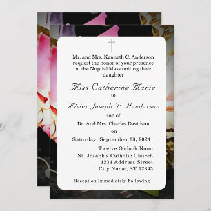 Liebe ist in Bloom Foto/Rose Hochzeit RSVP Karte