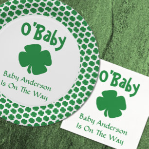 O'Baby St Patrick's Day Baby Shower Serviette