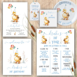 Lucky Duck 1. Geburtstag Milestone Poster