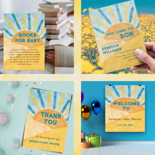 Blue Ray Sunshine Book for Baby Showgame Begleitkarte