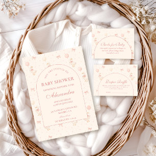 Cottagecore-Gänse-Garten-Baby-Party Einladung
