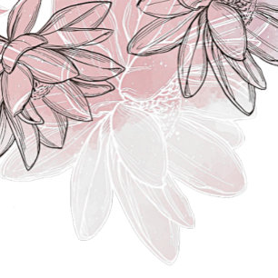 Hochzeitsrosa Weiße Blume Silber Wasserfarbe Einladung