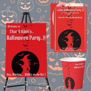 Hexen nur Halloween-Party Banner