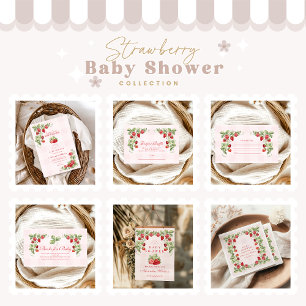 Sweet Strawberry Baby Shownote für Baby Begleitkarte