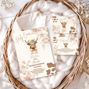 Heilige Kuh Grüne Hochland Kuh Diapper Raffle Begleitkarte