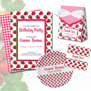 Berry Themed Strawberry Birthday Party Geschenkschachtel