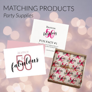 50 und fabelhafte 50. Geburtstags-Rose Gold