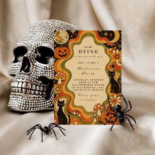 Elegante Groovy Retro-Halloween-Party