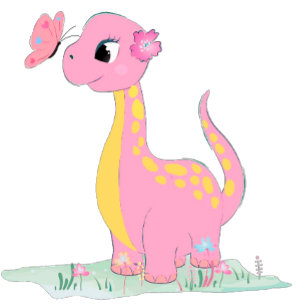 Niedlicher Dinosaurier mit Pink Peony Baby Girl Du Einladung