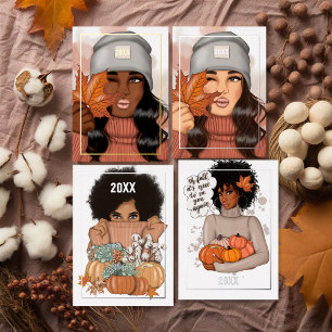 Saisonaler Herbst - Fall Foil Card Folien Feiertagskarte