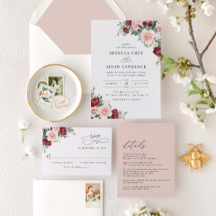 Elegant in einer Wasserfarbenprägung Einladung