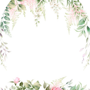 Chic Botanical Pink Wisteria Floral Französisch Ho Einladung