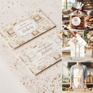 Luxus-Vintage-Pâtisserie-Bäckereigeschäft Dankeskarte