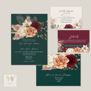Rustic Emerald Wedding Vielen Dank, Ihr Sticker