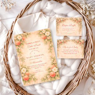 Kleine Pfirsich-Baby-Party Serviette