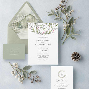 Minimalistisches Monogramm Save the Date