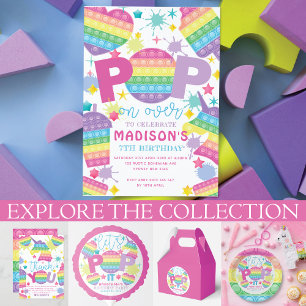 Personalisierter Pop zum Geburtstag Pappteller