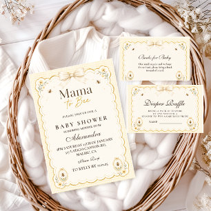 Coquette Mama To Bee Babyparty Einladung