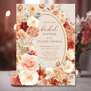 Chic Aquarell Blume fallen Farbe Karten und Gesche Poster