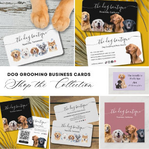 Hunde-Pflegekarte mit QR-Code Visitenkarte