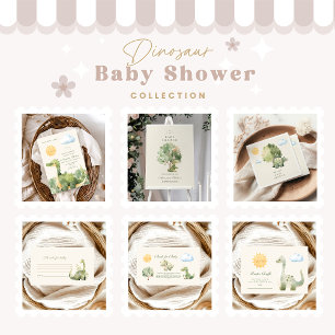 Dinosaurier Hatching Bald Baby Dusche Einladung