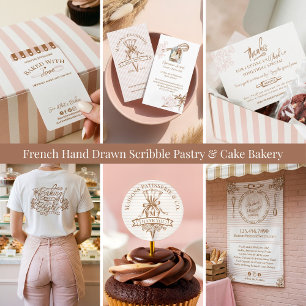 Cupcake-Gebäck-Chef-Backutensilien-Bäckerei-Logo Treuekarte