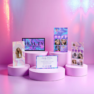 Iridescent Holographic Vielen Dank für Ihre Bestel Dankeskarte