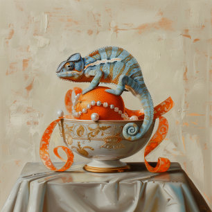 Orange - flache Einladungsgröße: 12,7 cm x 17,8 cm Save The Date