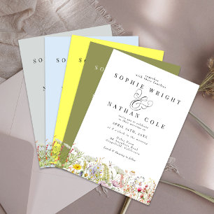 Frühjahr Sommer-Wildblume Hochzeitsplatz Sticker