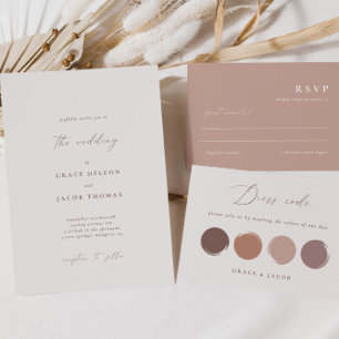 Moderne Elfenbeinkalligraphie Tabelle 1 Tischnumme Einladung