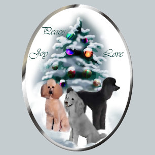 Poodle Christmas Cards Geschenke Feiertagskarte
