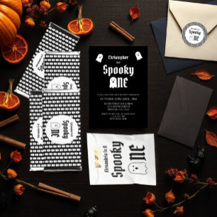 Spooky One 1. Geburtstag Folieneinladung
