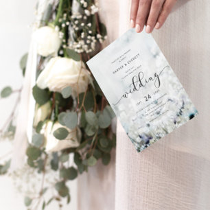 Benutzerdefiniertes Foto Fading Wildblume Meadow W Einladung