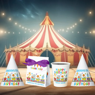 Circus Animals Tran Fun Kinder Geburtstagsparty Geschenkschachtel