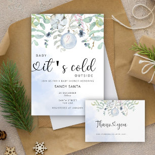 Baby es ist kalt draußen Babydusche Einladung