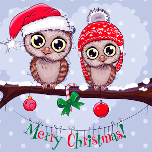 Süßes Owl zu Weihnachten