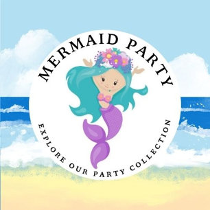Mermaid Pink Lila Geburtstagsparty Danke Einladung