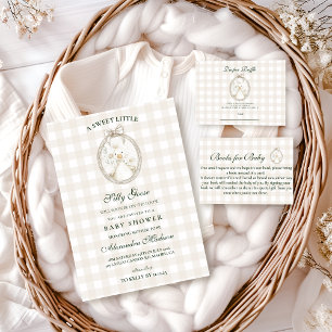 Cottagecore-Albern-Gans-Baby-Party Einladung