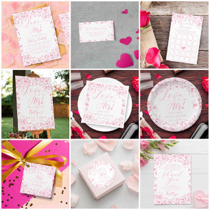 Liebe ist im Brautparty des Valentinstag Runder Aufkleber