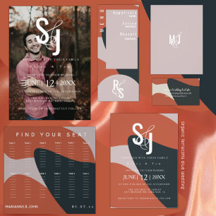 Bio Terracotta Hochzeit Einladung