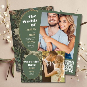 Vintage Blumenhochzeit Flyer