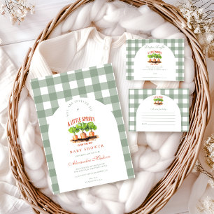 Kleiner Sprout Baby Duschdiapper Raffle Begleitkarte